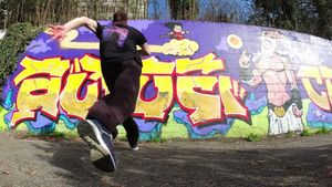 Vertical wallrun