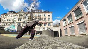 Roue à une main (extérieur)