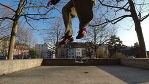 Saut de précision 180